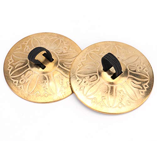 Foraineam FR-2PAIRFINGERSCYMBAL 2 Pairs / 4 Pcs American Belly Dance Finger Zills/Sagats/Cymbals thumb #1