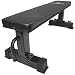 Titan Fitness Flat Weight Bench with Handle and Wheels, Supports 1000 lbs