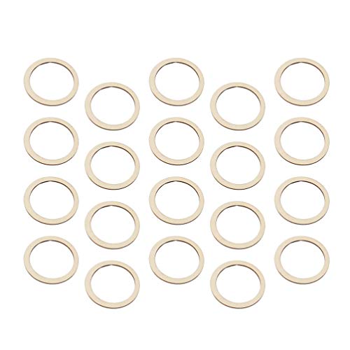 Healifty 50 Piezas de Madera de Bambú Atrapasueños Anillos Aros Aros Redondos...