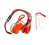 efaso U818A Ersatzteil efaso U818A Tuning Power Akku, 3.7 V 600 mAh Li-Po + USB Kabel + Mehrfachladekabel auch passend für LRP Gravit 220700