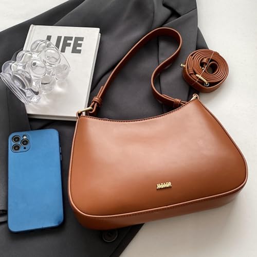 Umhängetasche Damen klein Handtasche, Y2K Crossbody Bag Damen PU Leder Schultertasche Vintage für Frauen Dating Party Einkaufe – Bild 6