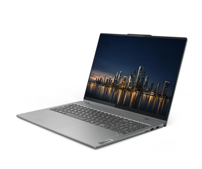 Image of Lenovo IdeaPad 2-in-1 Business Laptop, 16 inch FHD+ Touch Display, AMD Ryzen 7 8845HS (>i7-1355U), 16GB DDR5 RAM 512GB SSD, Win 11 Pro, FP Reader, Backlit KB, Numeric Keypad, PLUSERA Earphones, Luna Grey