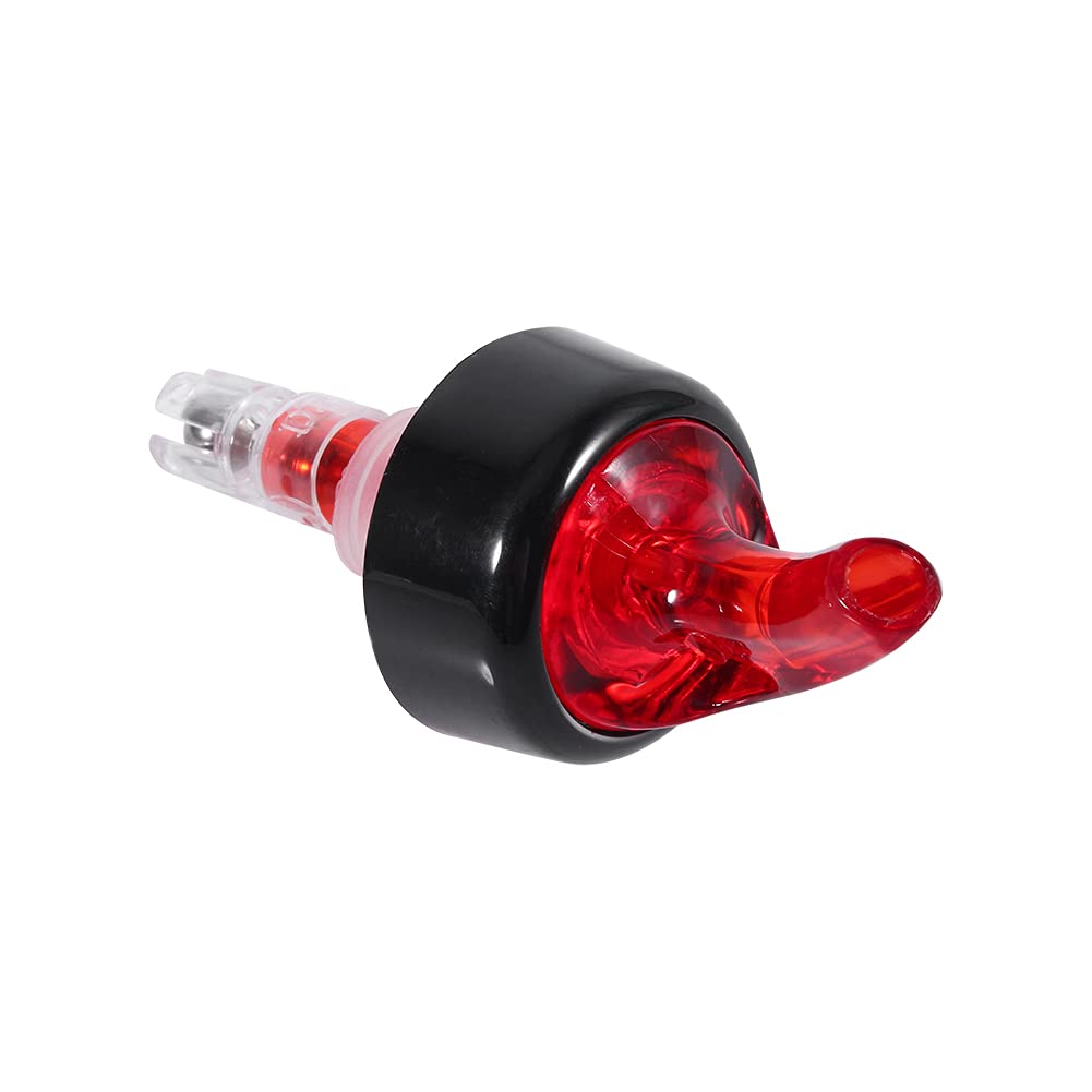 Liquor Bottle Pourers, 1pcs 30ml 1 oz Measured Liquor Pourers Shot Dispenser Bartender Wine Pourer for Alcohol Tequila Cocktail Whiskey Rum Drink Home bar (Red)