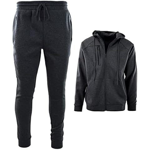 Mens Lightweight Soft and Durable Tracksuits and Sweatsuits, 941-charcoal, XL Cover