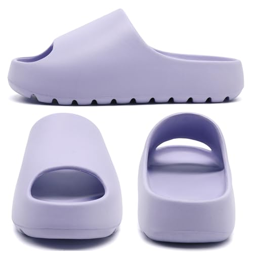 Image of Jaeynow Cloud Slides for Women,Unisex EVA Soft Recovery Slides,Thick Sole Open Toe Mens Pillow Slides Shower Shoes Outdoor&Indoor House Slippers