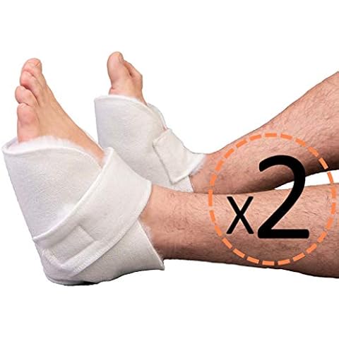 OrtoPrime Druckentlastungsploster, Schutz für Füße und Ellbogen in Bett und Rollstuhl, orthopädisch, Fersenschutz, 2 Stück Cover