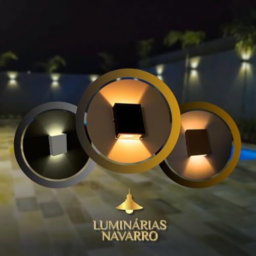 Arandela Externa Mini Slim + LED G9 Luminária de Parede Muro 2 Fachos 2 Focos Em Alumínio Interna -