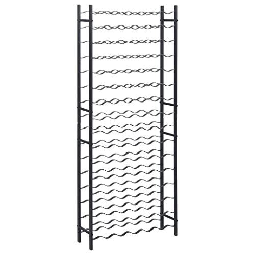 Soporte para 96 Botellas de Vino de Hierro Negro miniatura 2