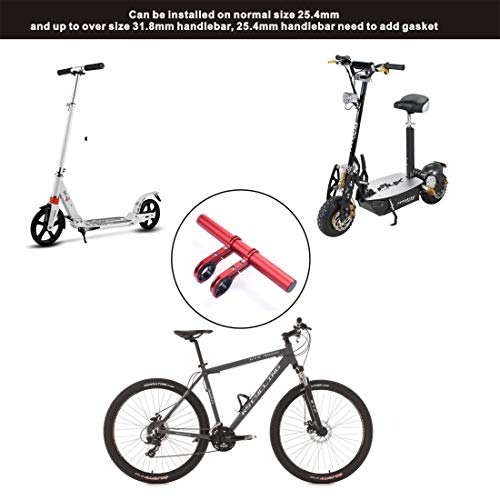 Yungeln Handlebar Extender Bicycle Aluminum Alloy Bracket Extension Double Handlebar Extension Mount Holder Use compatible for XIAOMI M365/Pro 1S Ninebot and Mountain Bicycle