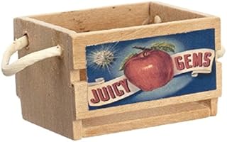 Dollhouse Miniature Empty Wooden Apple Crate by International Miniatures