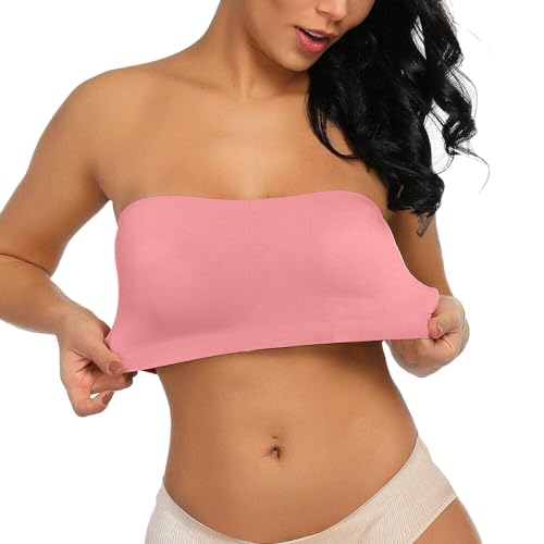 Soutien-gorge bandeau sans bretelle grande taille confortable pour femme