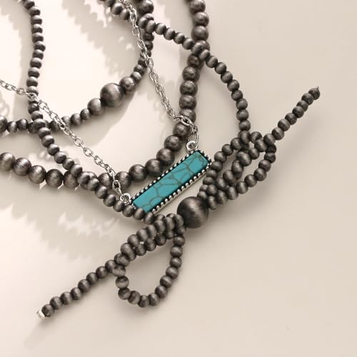 Navajo Pearl Bow Necklace for Women Western Jewelry Navajo Pearl Turquoise Necklaces Jewelry2