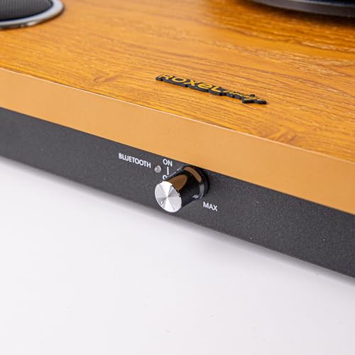 Roxel VRP-60 Tourne-disque vinyle avec haut-parleurs intégrés, BT IN/OUT, trois vitesses de lecture, sortie USB pour conversion finition bois naturel - Les Beatles, Paul McCartney, John Lennon, RIngo Starr, George Harrison Roxel VRP-60 Tourne-disque vinyle avec haut-parleurs intégrés, BT IN/OUT, trois vitesses de lecture, sortie USB pour conversion finition bois naturel – Image 7