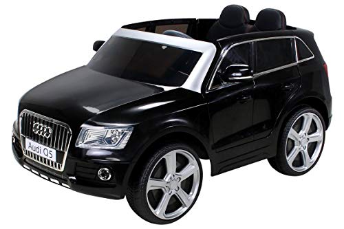 Actionbikes Motors Infantil Coche Eléctrico Audi Q5 Licencia Original Coche Niños Vehiculo Infantil Electro Auto Juguete para Niños - Negro