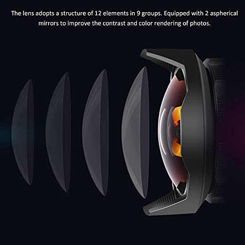 Dpofirs F2.0 FX 12 mm Weitwinkelobjektiv, Fisheye Scenery-Objektiv mit festem Fokus und großer Blende für X-T4 / X-T3… – Bild 5