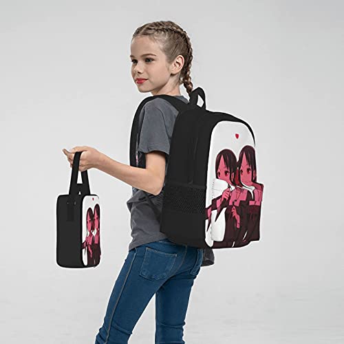 Kaguya-Sama Love is War Kaguya Shinomiya Anime Rugzak 3-delige set, rugzak + etui + lunchtas combinatie Geschikt voor… - Afbeelding 6
