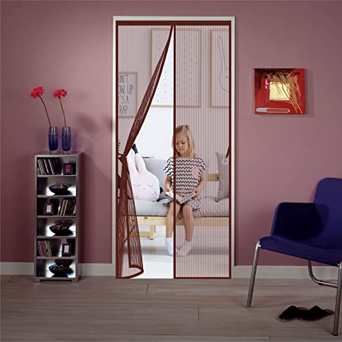 Mosquitera Magnetica 100x260cm Adsorción Magnética Plegable Mosquitera Magnética Puerta Sellado Automático Cover