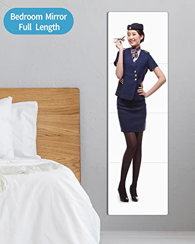 Unbreakabl Miro SHATTERPROOF MIRROR Wall Mirror Full Length For Bedroom, Plexiglass Gym Mirrors For Home, Extra Thick: 1/8 Inch, 12 X12 Inch X 4 Pcs, Workout Mirrors Safe For Kids, Over The Door, Long Wall Mounted thumb #2