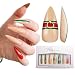Bee Stripe long stiletto 20pcs full cover Press On false nails - Nail Tips 10 sizes.