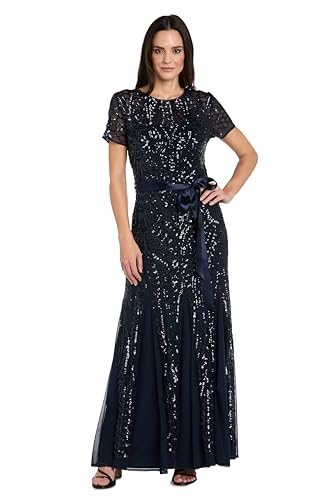 Robe à manches courtes et paillettes coupe fluide et confortable