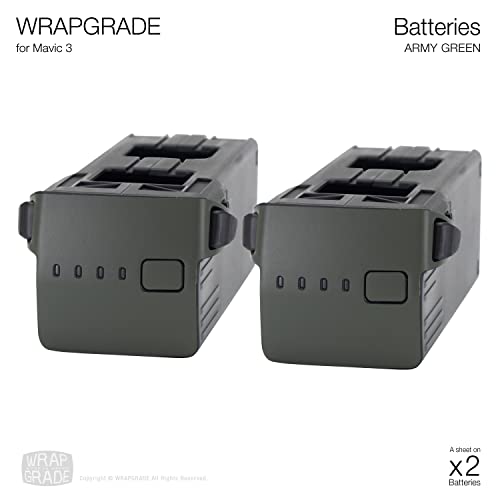 Image of WRAPGRADE Partial Skin Stickers for DJI Mavic 3 Pro Accent Color (Army Green)
