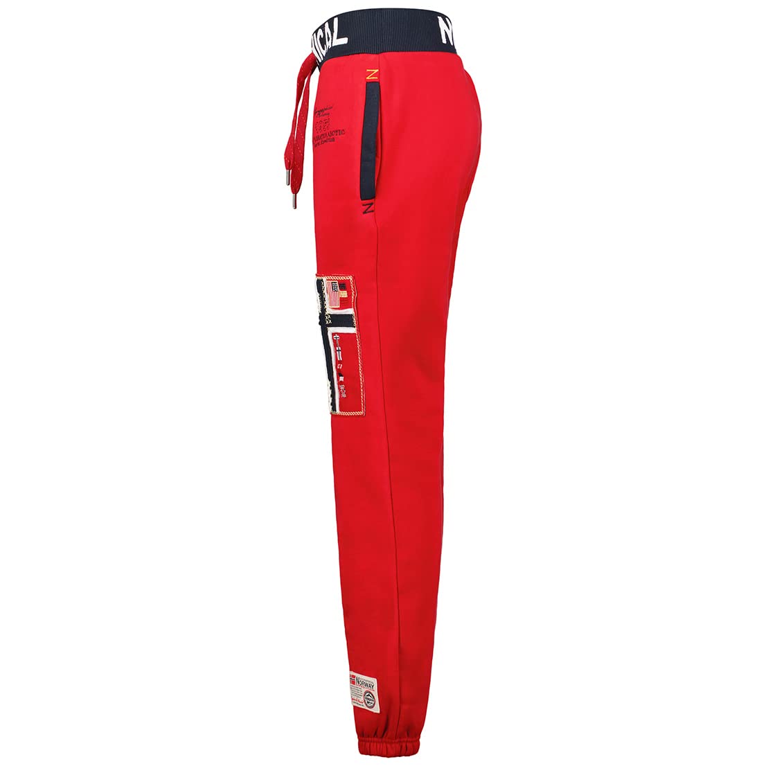 GEO NORWAY Myer Lady – damskie spodnie do joggingu, spodnie sportowe, na siłownię, wygodne spodnie treningowe, elastyczny ściągacz, na co dzień, damskie spodnie treningowe do jogi, bawełna, poliester