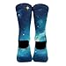 UTRSIFB Boy's Leisure Sports Socks, All Season Stockings, Soft Fashion Breathable Dress Decor Boots Socks Space Galaxy