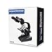 Carson Advanced 40x-1600x LED Lighted Compound Binocular Head Microscope with Abbe Condenser and Double Layer Mechanical Stage (MS-170)