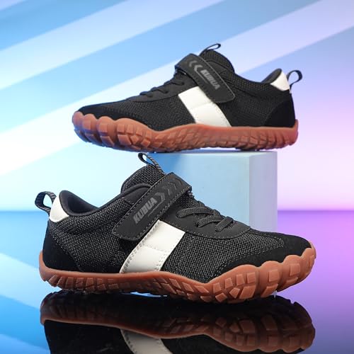 Image of KUBUA Kids Barefoot Shoes Boys Girls Wide Toe Box Zero Drop Sneakers | Breathable Lightweight, Reinforced Toe, Minimalist, Hiking, Tennis, Running, Walking, School, Toddler, Little Kid, Big Kid