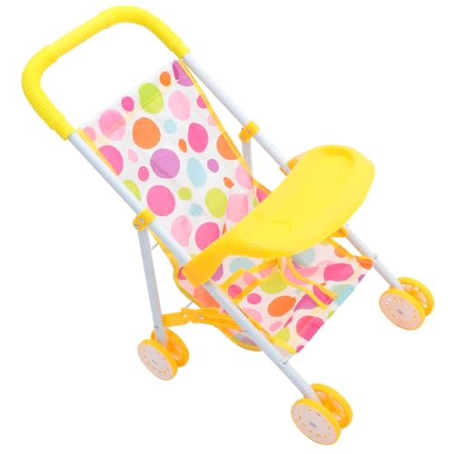 Cochecito de juguete para muñecas ideal para juegos de casa de muñecas en el hogar