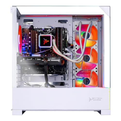 Image of Skytech Gaming Archangel 5 Gaming PC, Intel Ultra 7 270K 5.4GHz, NVIDIA RTX 5070 12GB VRAM, 1TB NVMe SSD, 32GB DDR5 RAM 5600, 750W Gold PSU, 360 ARGB AIO, WI-FI 6, Windows 11, Desktop