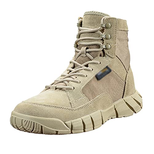 RAGOPILEN Botas tácticas de Combate, Botas Safari tácticas for Hombre en Arena, Negro EU 35-46(Sand,40 EU)