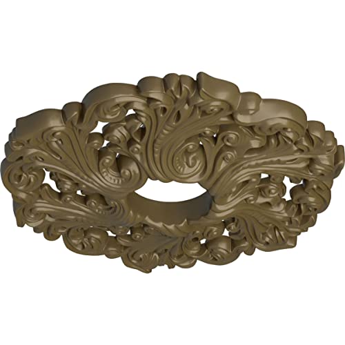 Image of Ekena Millwork CM19ORMMF Orrington Ceiling Medallion, Mississippi Mud