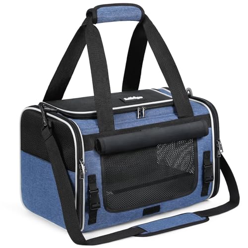 Image of rabbitgoo Cat Carrier Soft with Rollable Flap, Travel Safe for Car Airline