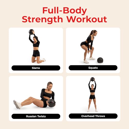 Sunny Health & Fitness 10 LB Slam Medicine Ball - Sand-Filled, No-Bounce - image 2