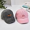 Personalized Embroidered Hat - Personalized Hat with Text and Logo - Custom Summer Sun Caps for Unisex - Perineum Quality Material with Adjustable Strap - Ideal for Any Occasion - Vintage Pink #4