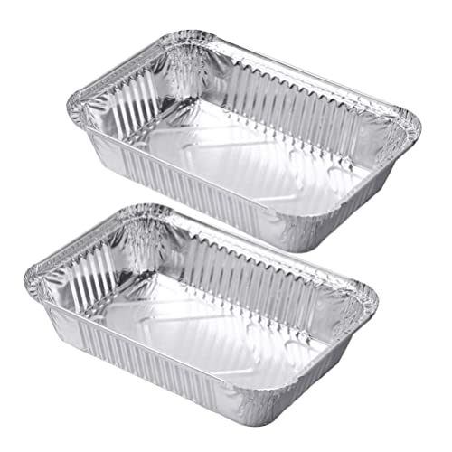 Ounona Aluminium Foil Food Containers Trays Barbecue Drip Pans Disposable - 10 Pieces #TOP29
