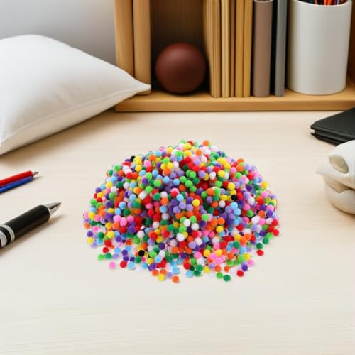 Bolas de pompones para proyectos de arte escolar y diseños creativos tridimensionales 5