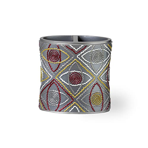 Popular Bath Sedona Elegant Collection Tooth Brush Holder, Grey