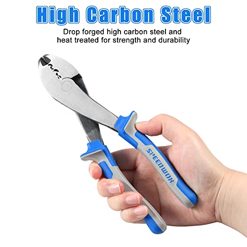 SPEEDWOX Electrical Pliers, 8-Inch Terminal Crimp Pliers with Wire Cutter - Image 4