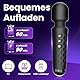 Gobeken Vibrator Vibration für frauen, Dildo mit 10 Vibrationsintensitäten, Sex spielzeug für die frau paare 20 Vibrationsfrequenzen, Vibratorensets für frauen klitoris Massagestab, Massage Schwarz