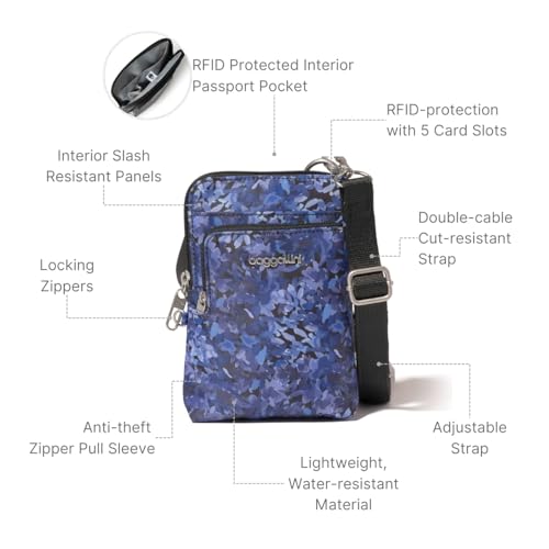 Image of Baggallini Anti-Theft Activity Crossbody Bag