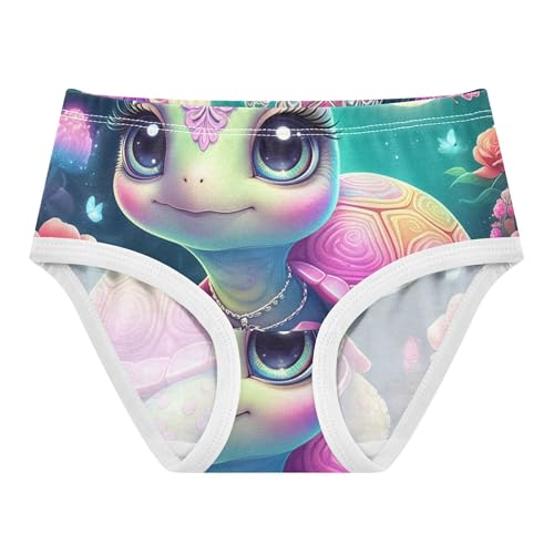 Colorful Toddlers Underwear Floral 2t Cotton Cute Panties Girl Cute Pastel Rainbow Turtle Underpants Briefs
