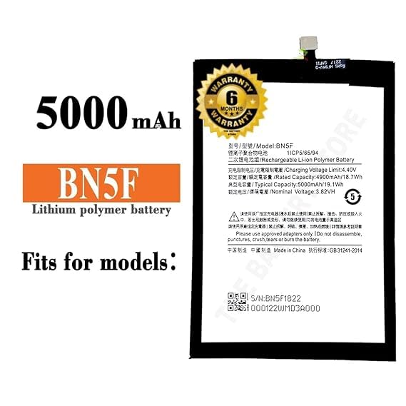 Image of THE BATTERY STORE Original BN5F Battery for Redmi Poco M4 Battery with 6 Month Warranty****(NN187)