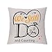 GHORIHUB - Funda de almohada para esposa y esposo, feliz aniversario de bodas, sofá, funda de cojín decorativa para parejas, regalo del día de San Valentín, todavía lo hacemos y contando (5ª a 2)