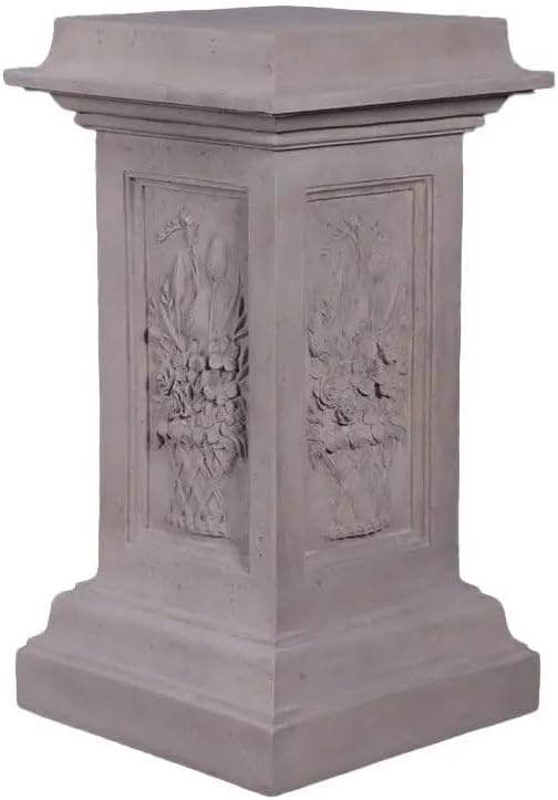 LM Treasures Spring Stone Finish Base Pedestal Statue Resin Display Prop Home Decor