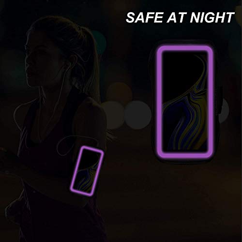 Galaxy Note 20/10+/9/8 Armband,Runbach Sweatproof Running Exercise Cellphone Sportband Bag With Fingerprint Touch And Card Slot For Samsung Galaxy Note 20/Note 10+/Note 9/Note 8(Purple) #TOP3