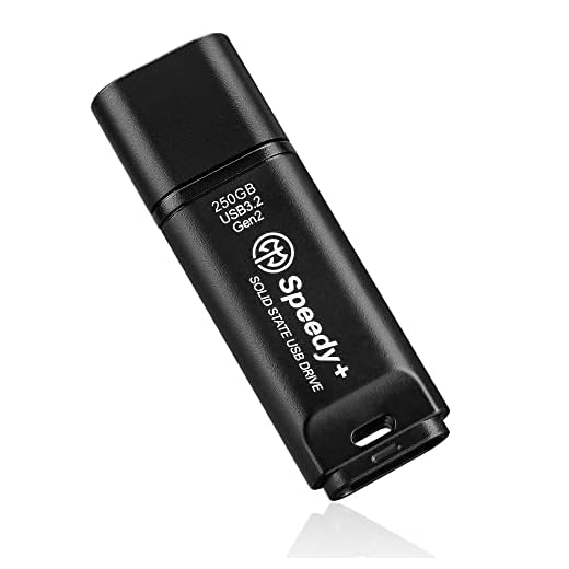 AXE MEMORY Portable SSD 250GB Solid State USB Drive, USB 3.2 Gen2 UASP SuperSpeed+. Optimal Speeds Up to 600MB/s Read, 260MB/s Write - Speedy+