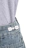 LIQWEI 6 Pcs Adjustable Pant Waist Tightener, Waist Adjusters Frog Clip Waists Tightener, Adjustable Jean Pants Button for Jeans Skirts Aecoration