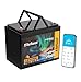 Elefast Lifepo4 Battery 100AH 12V Lithium Battery Mini Size,Built-in 100A BMS and Bluetooth, 20000+ Deep Cycle,Perfect for RV,Marine/Trolling Motors,Caravan Camping